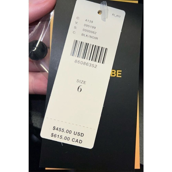 NEW! LE SUPERBE AUTOMATIC BLK/NOIR 6 Anthropologie Black Dress - Picture 6 of 10